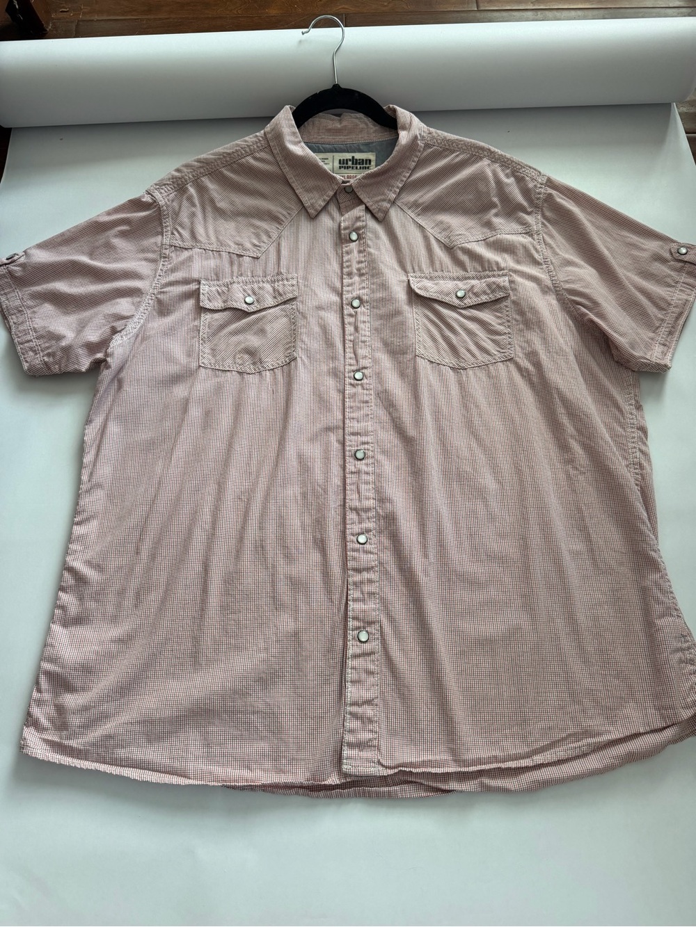 urban pipeline Light Pink Short-Sleeve Button-Down Shirt
